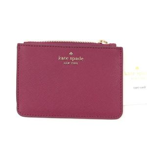 Kate Spade Card wallet laurel way plum pink